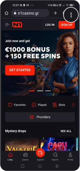 N1 Casino Mobile